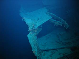 Break viewed from astern port side